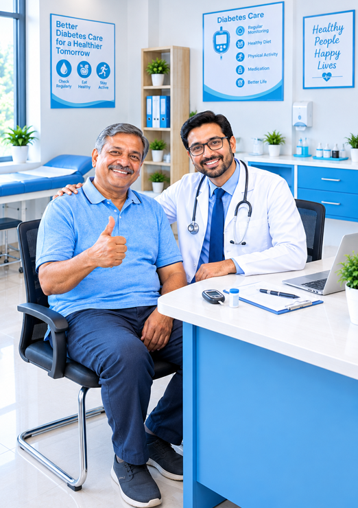 Dermatologist examining a patient